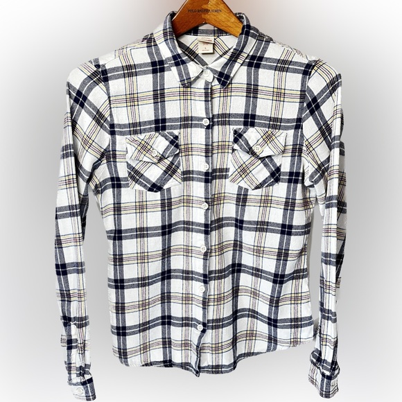 Mossimo Flannel Button Down Cotton long sleeve shirt - Picture 1 of 8